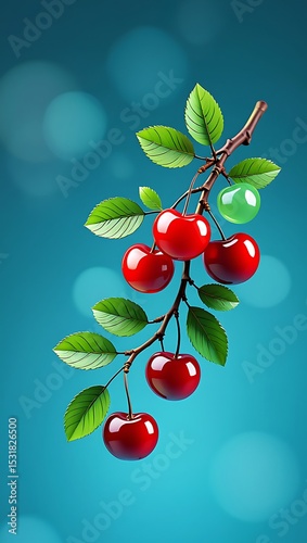 Red fruit berry cherry mobile wallpaper