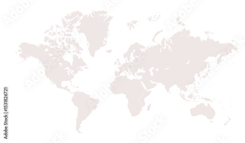 A blank world map, world map picture, world map vector image, modern world map, Illustration, eps 10, worldwide, all continents, all countries, worldwide project
