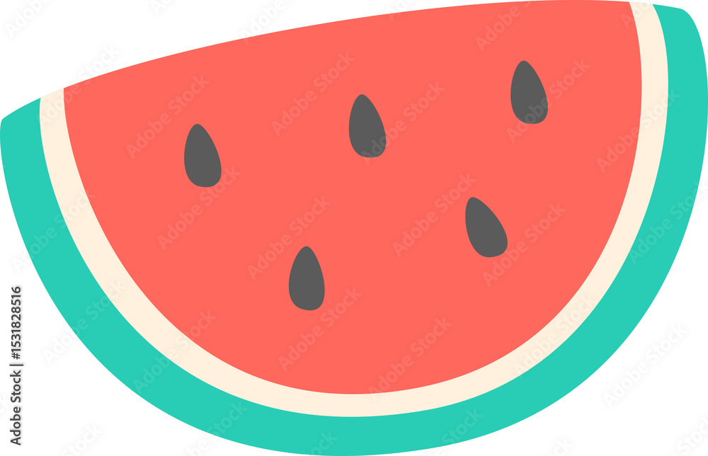 Fototapeta premium 수박반쪽