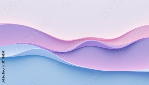 soft lilac and sky blue layers blending gently in minimalist style with airy composition