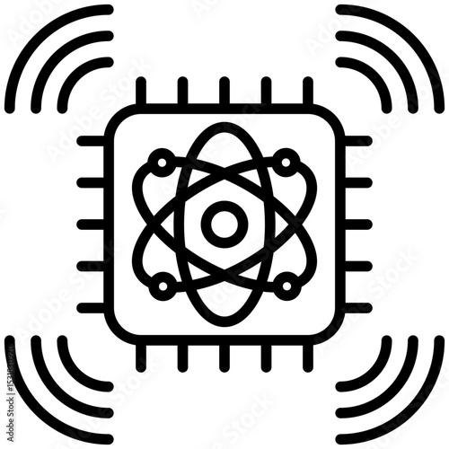 Quantum Sensor Array Icon