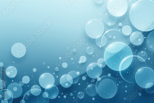 soft cyan gradient background with subtle overlapping transparent circles, peaceful and clean composition
