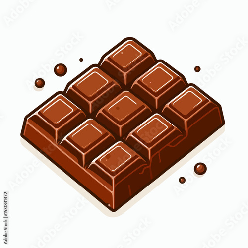 chocolate bar vector illustration