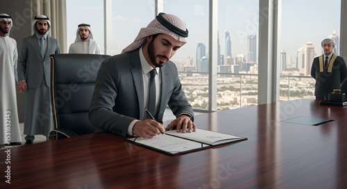 UAE Business Deal Signing Ceremony