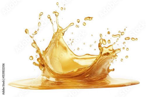 Golden liquid splash high resolution stock photo, oil, honey, juice, water, gold color, fluid, motion, drop, pour, isolated on transparent background