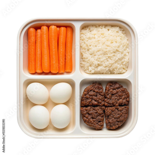 Various healthy foods in plastic trays set isolated, and fresh vegetable package collections