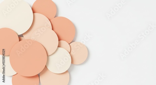 Abstract background with overlapping pastel circles