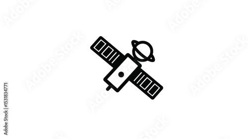 Satellite Icon: A Simple Vector Graphic for Space Exploration Projects