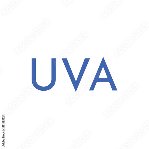 UVA Alphabet Vector