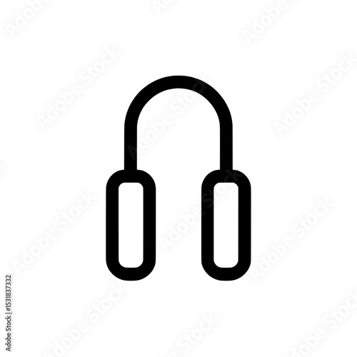 Jump rope icon representing fitness equipment, cardio training, or workout activity