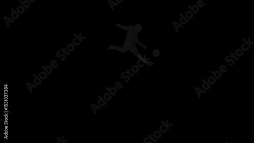 football or soccer action shooting save simple illustrating motion footage