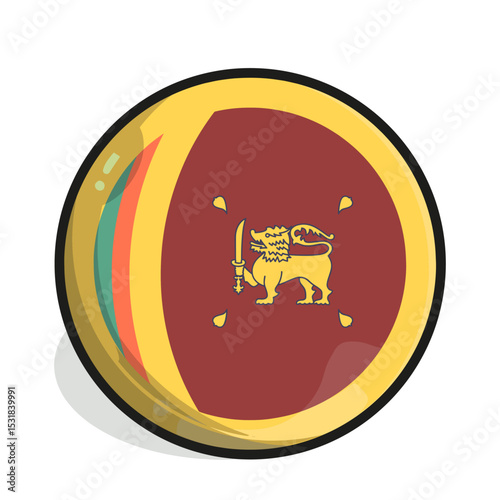 Icon A circular representation of the Sri Lankan flag, featuring the national lion symbol.