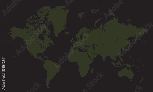 Map of world cities, world map picture, world map vector image, modern world map, Illustration, eps 10, worldwide, all continents, all countries, worldwide project