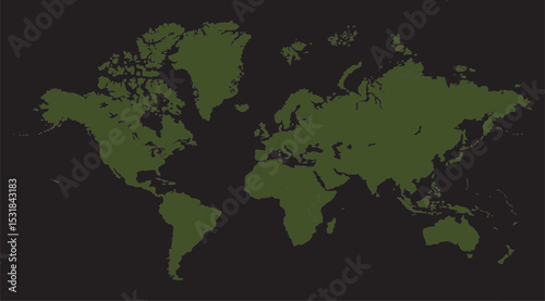Map of world cities, world map picture, world map vector image, modern world map, Illustration, eps 10, worldwide, all continents, all countries, worldwide project