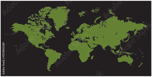 Map of world cities, world map picture, world map vector image, modern world map, Illustration, eps 10, worldwide, all continents, all countries, worldwide project