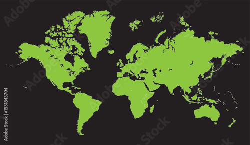 Map of world cities, world map picture, world map vector image, modern world map, Illustration, eps 10, worldwide, all continents, all countries, worldwide project