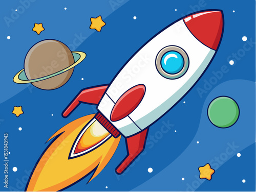 rocket in the galaxy