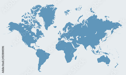 Political world map, world map picture, world map vector image, modern world map, Illustration, eps 10, worldwide, all continents, all countries, worldwide project