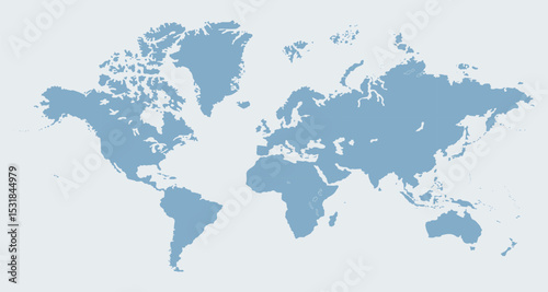 Political world map, world map picture, world map vector image, modern world map, Illustration, eps 10, worldwide, all continents, all countries, worldwide project
