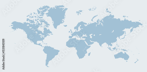 Political world map, world map picture, world map vector image, modern world map, Illustration, eps 10, worldwide, all continents, all countries, worldwide project