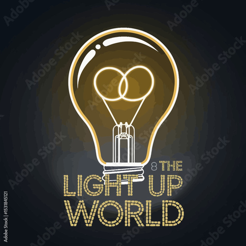 Light bulb idea concept design for innovation and creativity to light up the world design idea ,Vector art