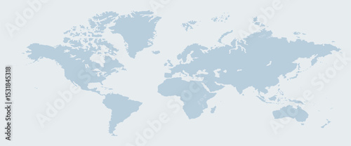 Political world map, world map picture, world map vector image, modern world map, Illustration, eps 10, worldwide, all continents, all countries, worldwide project