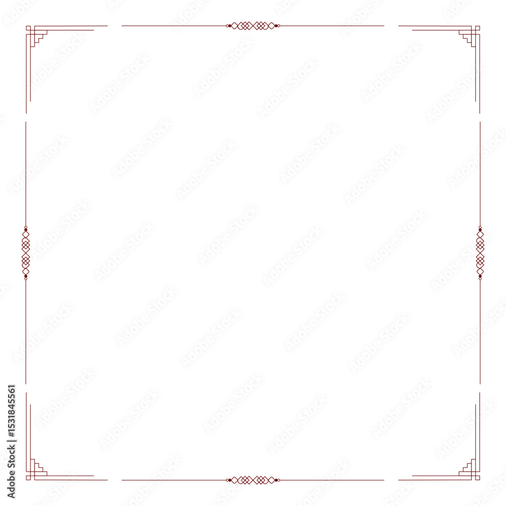 Obraz premium 전통문양 테두리