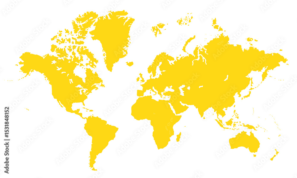 Obraz premium world map art, world map picture, world map vector image, modern world map, Illustration, eps 10, worldwide, all continents, all countries, worldwide project