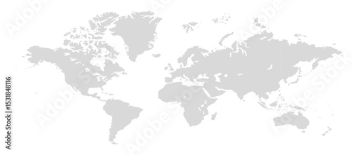 World-map image, world map picture, world map vector image, modern world map, Illustration, eps 10, worldwide, all continents, all countries, worldwide project