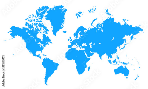 world map asia, world map picture, world map vector image, modern world map, Illustration, eps 10, worldwide, all continents, all countries, worldwide project