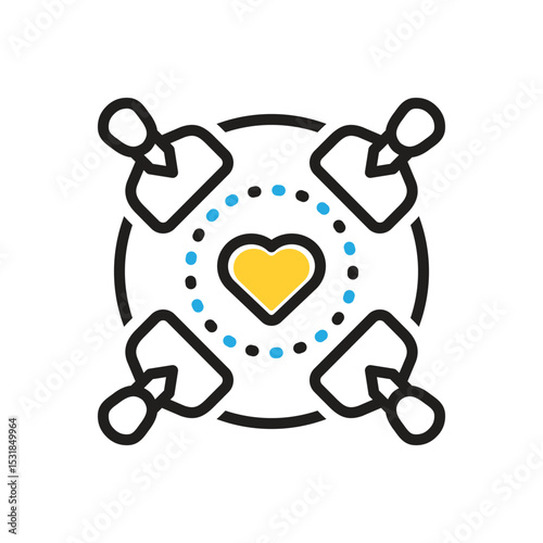 Multi color icon for alliance