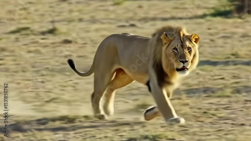 Wallpaper Mural Majestic African Lion in its Habitat Torontodigital.ca