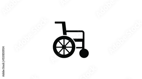 Wheelchair Icon: Accessibility Symbol, Vector Graphic, Disability Representation