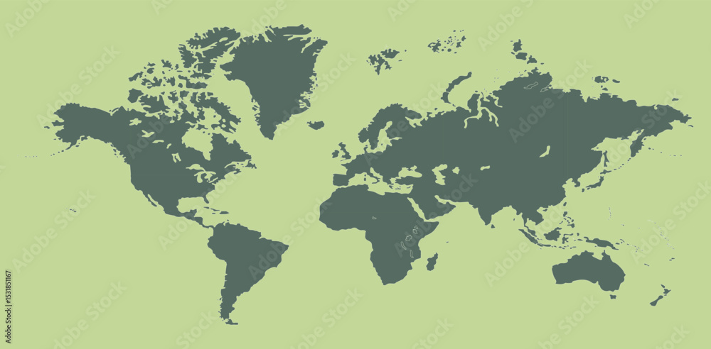 Obraz premium world map background, world map picture, world map vector image, modern world map, Illustration, eps 10, worldwide, all continents, all countries, worldwide project