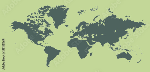 world map background, world map picture, world map vector image, modern world map, Illustration, eps 10, worldwide, all continents, all countries, worldwide project