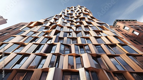 Urban design innovation smart city connectivity in modern architecture urban environment aerial viewpoint