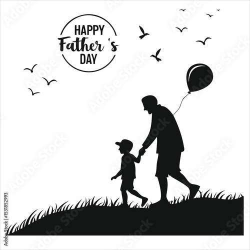 Social Media Father’s Day Visual Silhouette