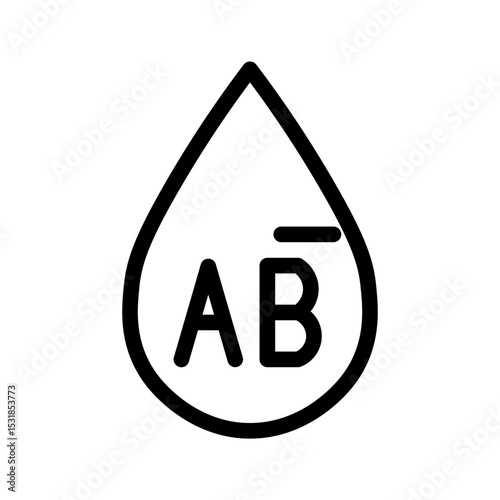 blood donation line icon
