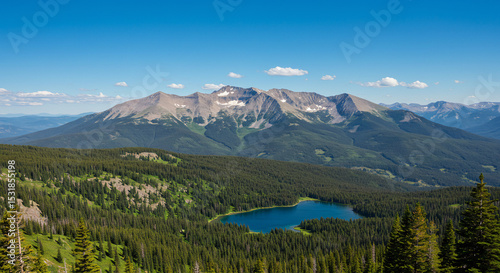 Summer Serenity in the Rocky Mountains – Lush Green Valleys and Majestic Peaks at Maroon Bells, Colorado