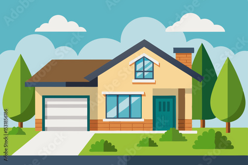 Charming Suburban House Dream Home Exterior Design Inspiration