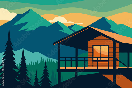 Mountain Cabin Retreat Serene Escape in Majestic Peaks