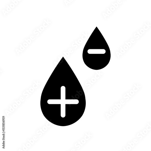 blood donation glyph icon
