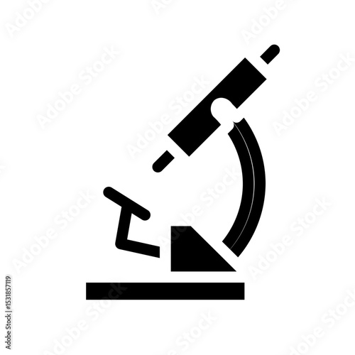 microscope glyph icon