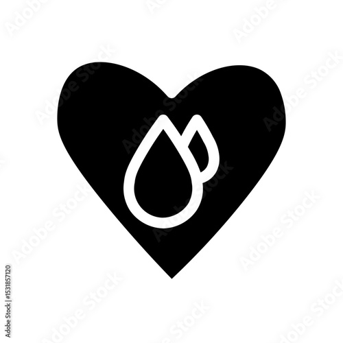 heart glyph icon