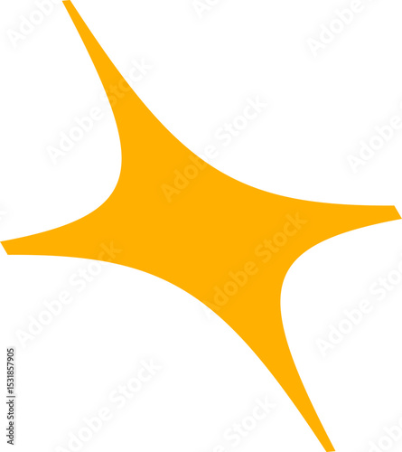 Freeform Minimalist Sparkle Cross Element