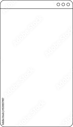 Minimalist Browser Window With Wide Rounded Bar