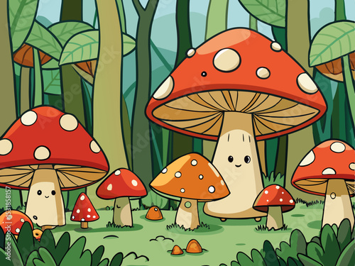 mushroom in forest