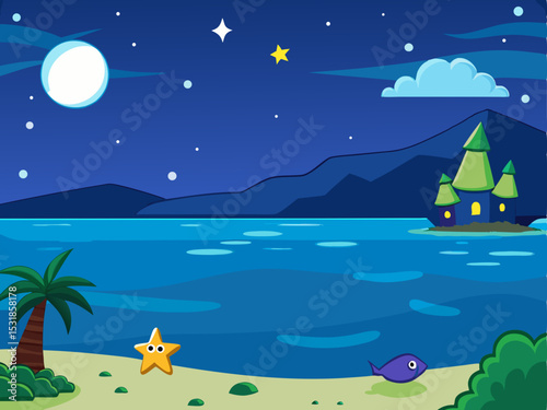 sea and night