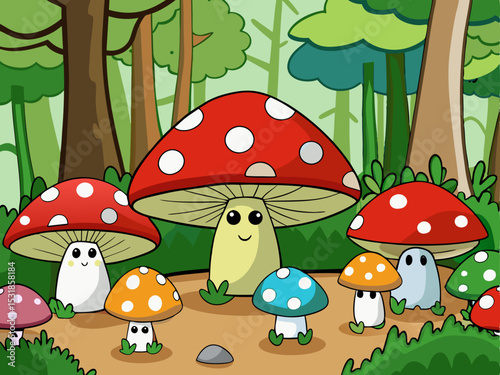 mushroom in forest