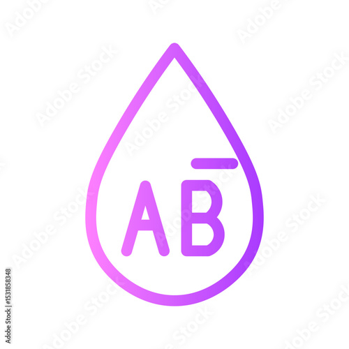 blood donation gradient icon